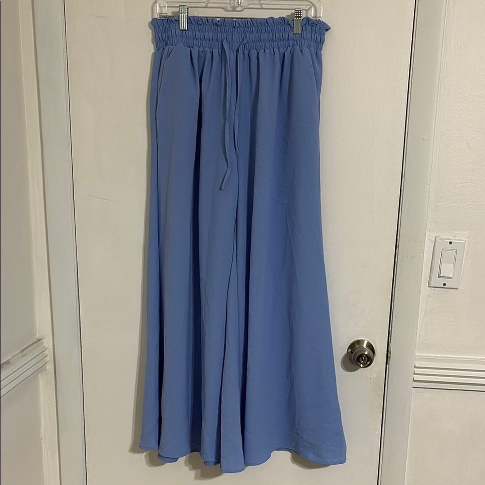 Blue Women's Wide Leg Pants